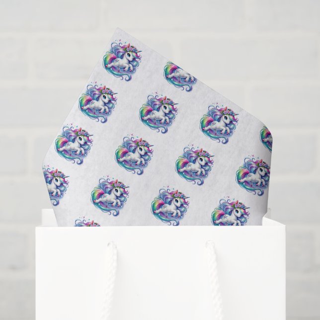 Magical Unicorn Tissue Paper (Gift Bag)