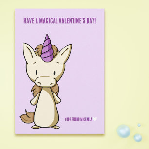 Magical Unicorn Valentine's Day  Card