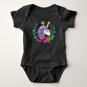 Magical Unicorn Vibes  Baby Bodysuit
