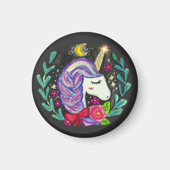 Magical Unicorn Vibes  Magnet (Front)
