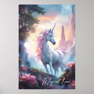Magical unicorn wall art print