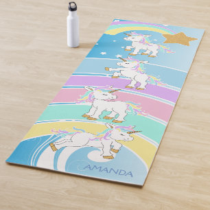 Magical Unicorns - Blue Yoga Mat