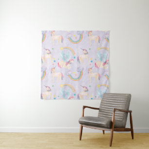 Magical Unicorns Pattern Tapestry