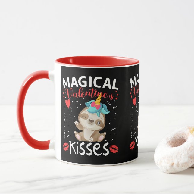 Magical Valentine's Kisses Mug (With Donut)