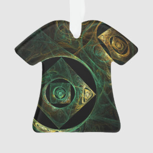 Magical Vibrations Abstract Art Acrylic Shirt Ornament