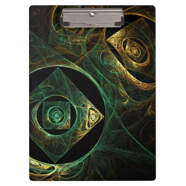 Magical Vibrations Abstract Art Clipboard (Front)