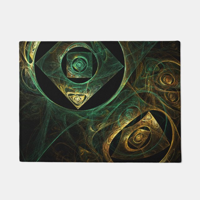 Magical Vibrations Abstract Art Doormat (Front)