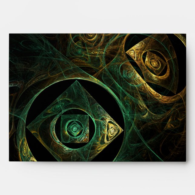 Magical Vibrations Abstract Art Envelope (Front)