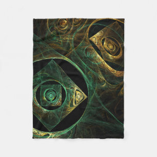 Magical Vibrations Abstract Art Fleece Blanket