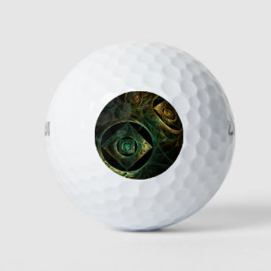 Magical Vibrations Abstract Art Golf Balls