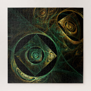 Magical Vibrations Abstract Art Jigsaw Puzzle