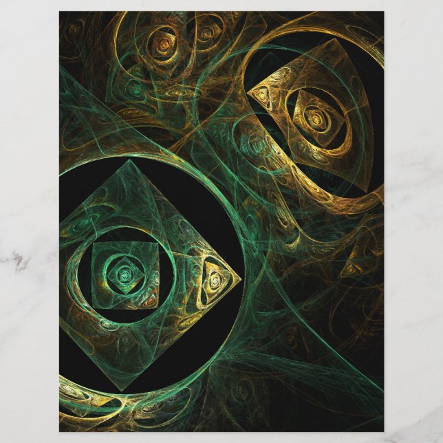Magical Vibrations Abstract Art Letterhead (Front)