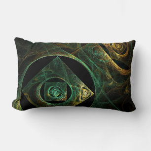 Magical Vibrations Abstract Art Lumbar Pillow