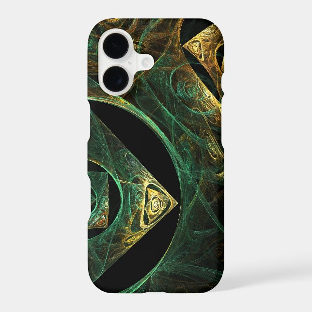 Magical Vibrations Abstract Art Matte iPhone Case (Back)