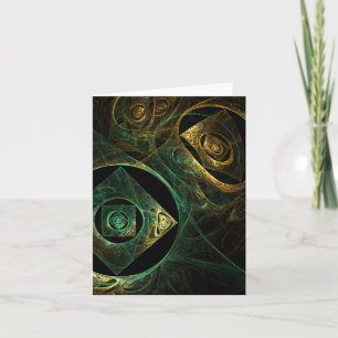 Magical Vibrations Abstract Art Note Card