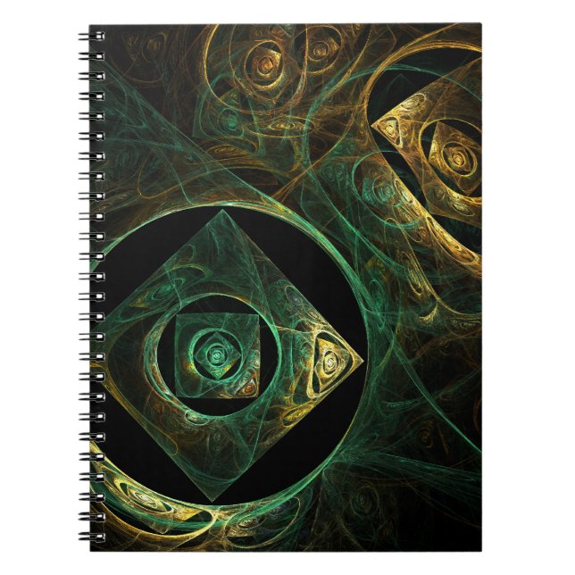 Magical Vibrations Abstract Art Notebook (Front)