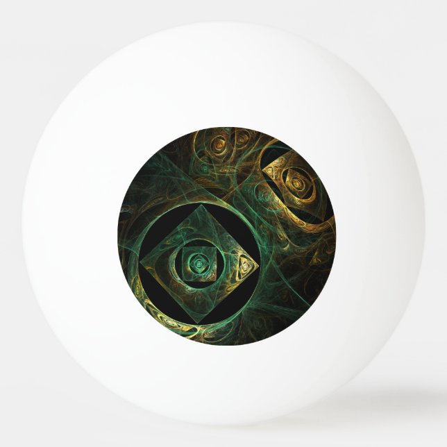 Magical Vibrations Abstract Art Ping Pong Ball (Front)