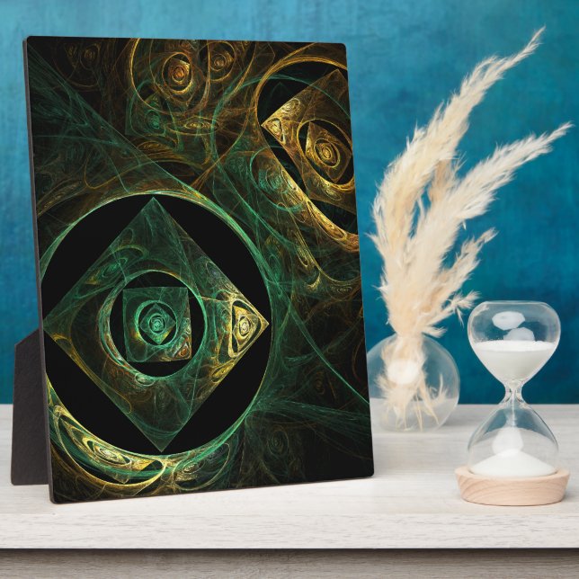 Magical Vibrations Abstract Art Plaque (Side)