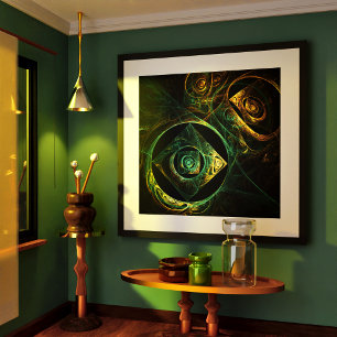 Magical Vibrations Abstract Art Poster
