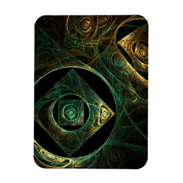 Magical Vibrations Abstract Art Premium Magnet (Vertical)