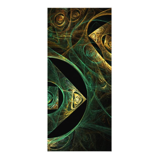 Magical Vibrations Abstract Art Rack Card (Front)