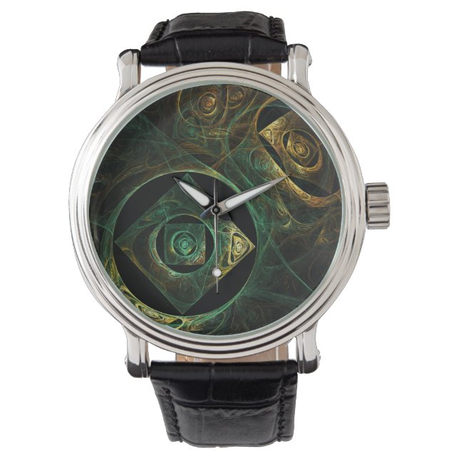 Magical Vibrations Abstract Art Watch (Front)