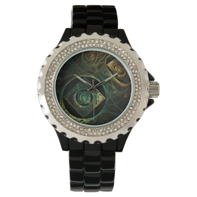 Magical Vibrations Abstract Art Watch (Front)