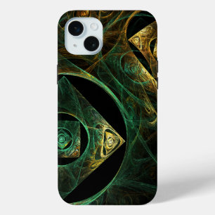 Magical Vibrations Abstract Fractal Art Design iPhone 15 Mini Case