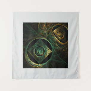 Magical Vibrations Abstract Fractal Art Design Tapestry