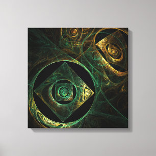 Magical Vibrations Abstract Quad Canvas Print
