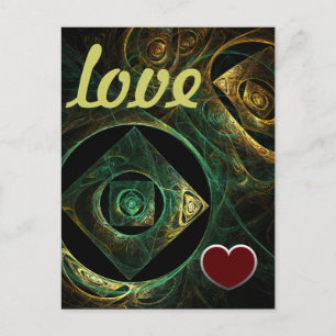 Magical Vibrations Love Postcard