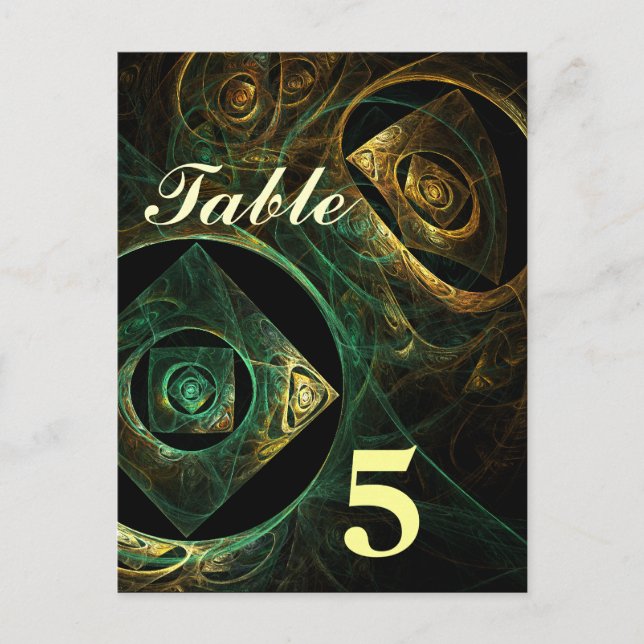 Magical Vibrations Table Number Postcard (Front)