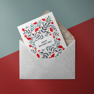 Magical Watercolor Garden Mother's Day Holiday Postcard