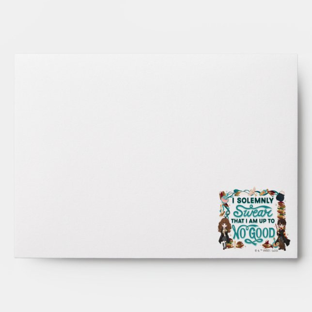 Magical Watercolor "I Solemnly Swear" Envelope (Front)