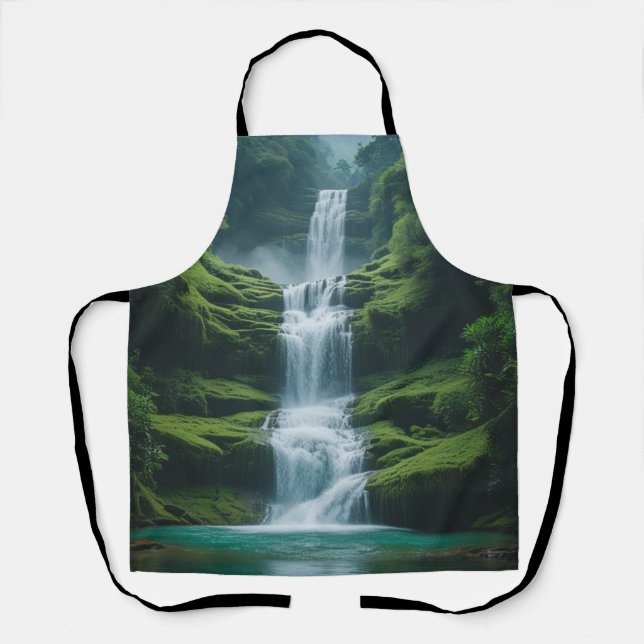 Magical Waterfall landscape Apron (Front)