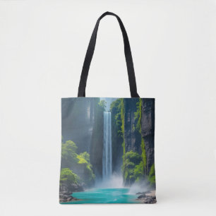 Magical Waterfall landscape Tote Bag