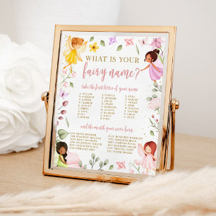Magical What Is Your Fairy Name Birthday Game Sign