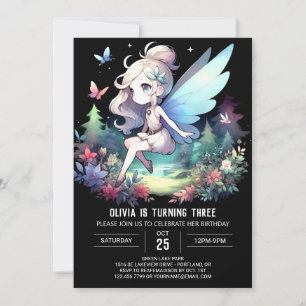 Magical Whimsy Fairy Birthday Invitation