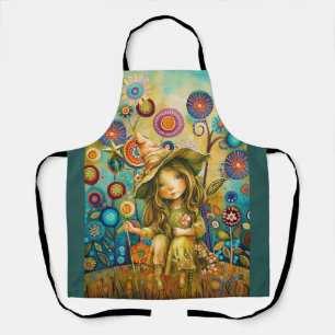 Magical Whispers Amongst The Flowers Apron