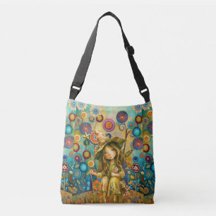 Magical Whispers Amongst The Flowers Crossbody Bag