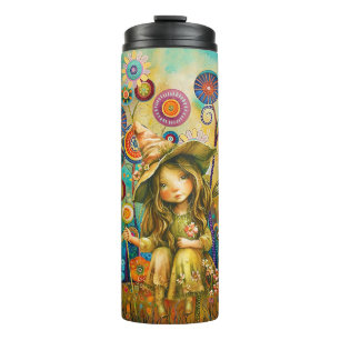 Magical Whispers Amongst The Flowers Thermal Tumbler