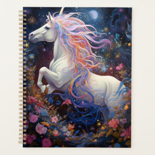 Magical White Horse Fantasy Art Planner