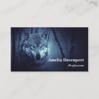 Magical Wild Wolf with Amazing Blue Eyes