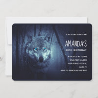 Magical Wild Wolf with Amazing Blue Eyes