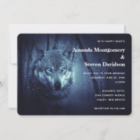 Magical Wild Wolf with Amazing Blue Eyes Wedding