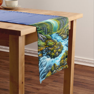 Magical Wilderness Bubbling Brook Short Table Runner
