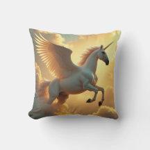 Magical winged Unicorn sky Monogram Name 