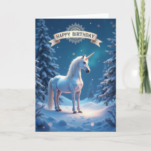 Magical Winter Creature Card