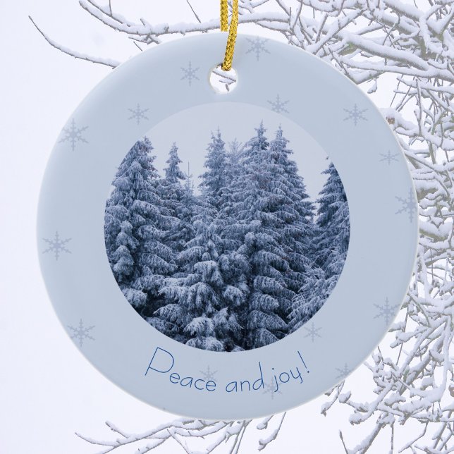 Magical winter forest -   Ceramic Ornament (Creator Uploaded)
