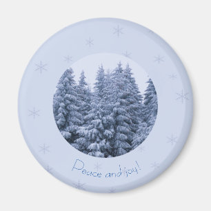 Magical winter forest -   magnet